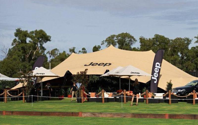 Tent branding AU Stretch tents