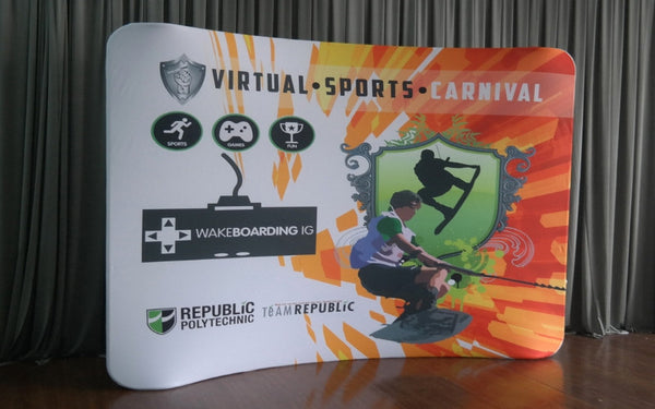 Curved Promotional exhibition wall