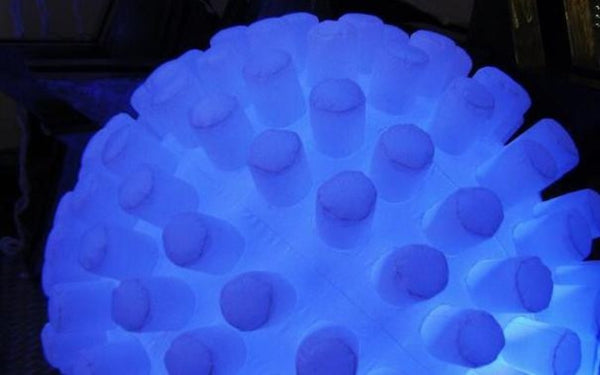 Inflatable standing sphere