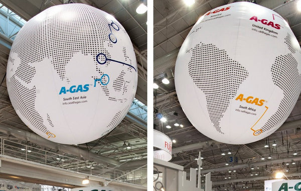 Inflatable branding printing on sphere