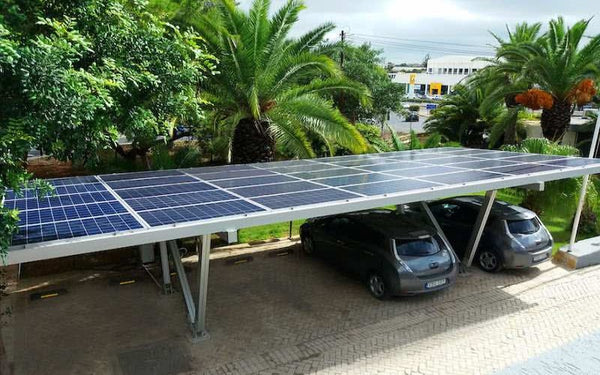 Solar panel carport