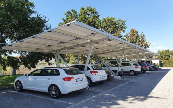 Solar panel charging carport