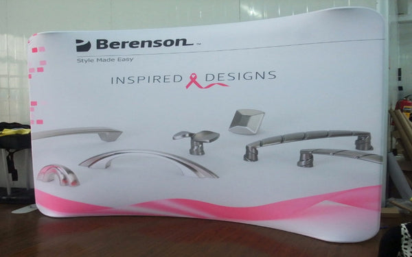 Curved Promotional exhibition wall